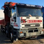 bss-stroy, kamion s kran, камион с кран мост банско